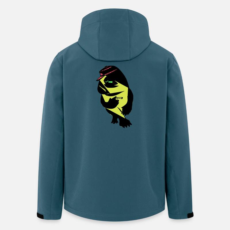 Neon Bär - Recycelte Männer Softshell-Jacke von Stanley/Stella - Dunkles Petrol