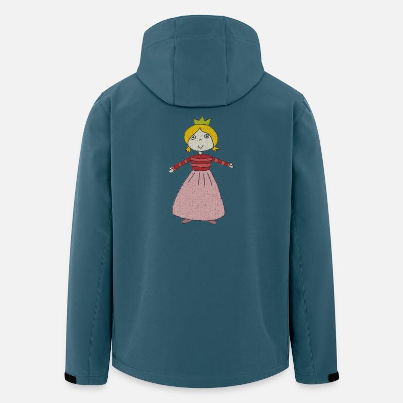 kleine prinzessin - Recycelte Männer Softshell-Jacke von Stanley/Stella - Dunkles Petrol