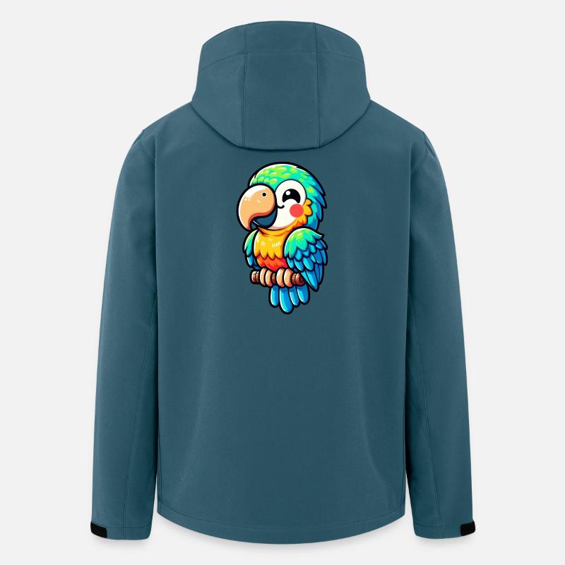Papagei - Recycelte Männer Softshell-Jacke von Stanley/Stella - Dunkles Petrol