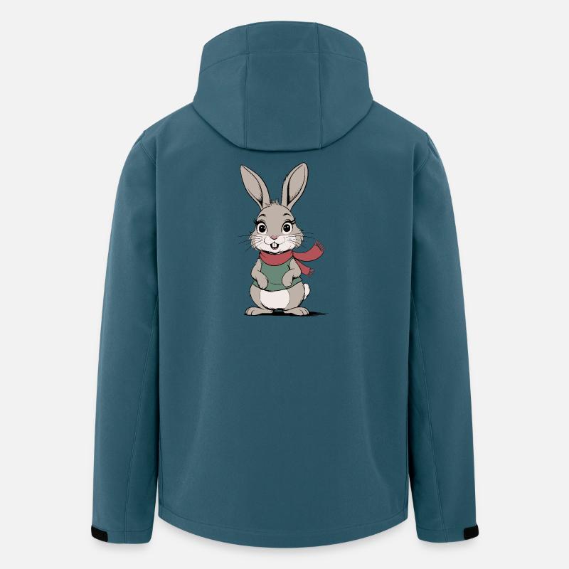 Süßer Hase - Recycelte Männer Softshell-Jacke von Stanley/Stella - Dunkles Petrol