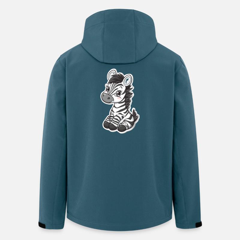 Zebra - Recycelte Männer Softshell-Jacke von Stanley/Stella - Dunkles Petrol