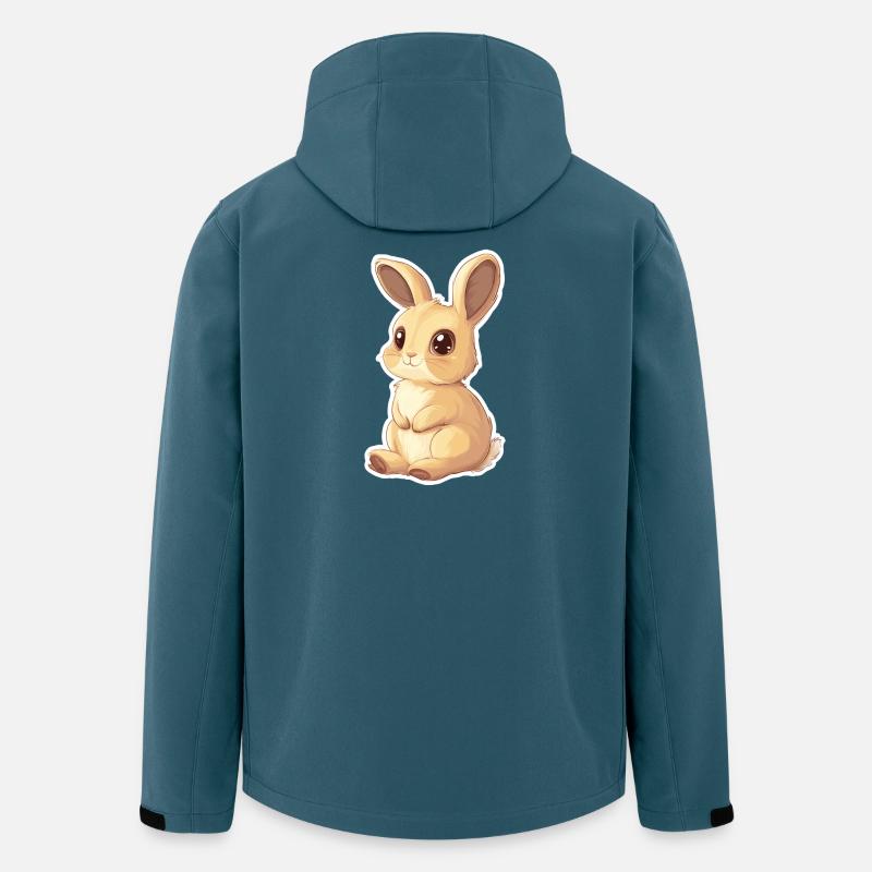 Hase - Recycelte Männer Softshell-Jacke von Stanley/Stella - Dunkles Petrol