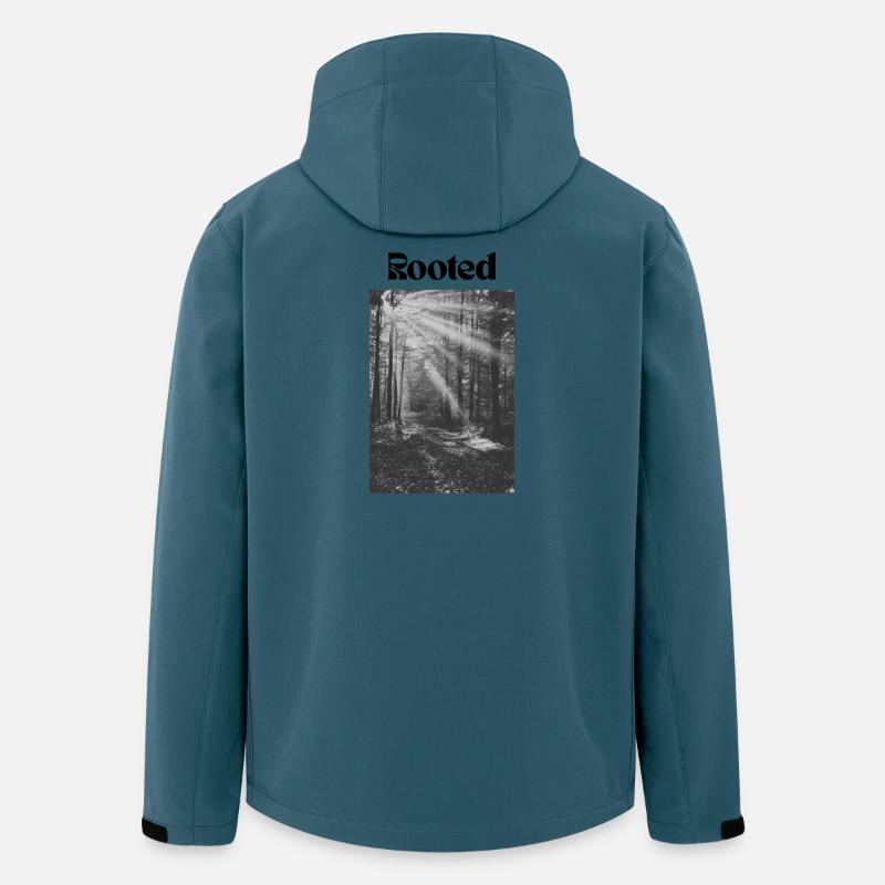 Rooted - Recycelte Männer Softshell-Jacke von Stanley/Stella - Dunkles Petrol