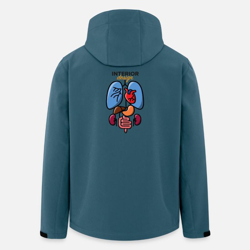Innenarchitektur - Recycelte Männer Softshell-Jacke von Stanley/Stella - Dunkles Petrol