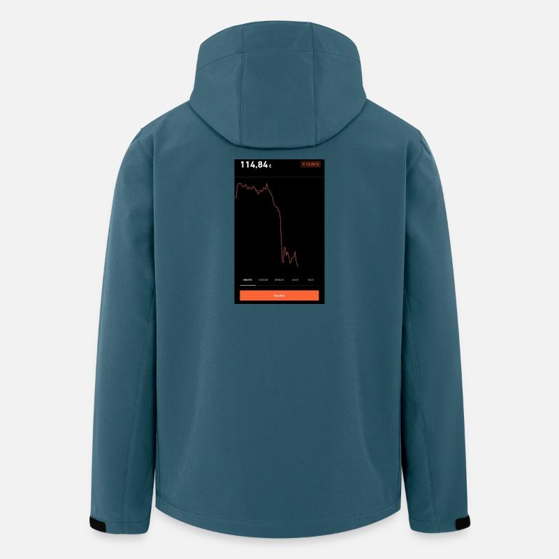 Aktiencrash - Recycelte Männer Softshell-Jacke von Stanley/Stella - Dunkles Petrol