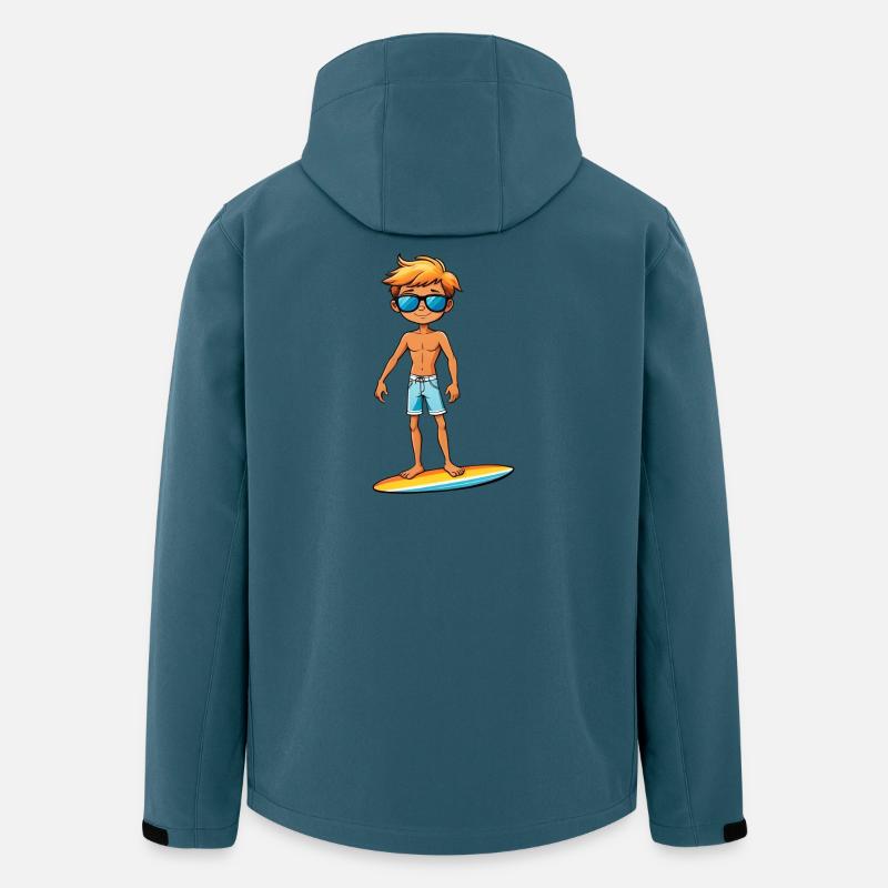 Cool Jeune Surfeur Dude Boy - Veste softshell homme en polyester recyclé Stanley/Stella - bleu pétrole foncé
