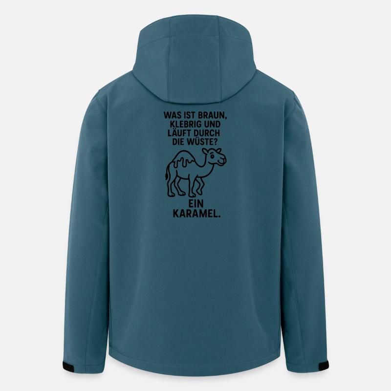Blague Karamel Caramel Camel Desert Kids - Veste softshell homme en polyester recyclé Stanley/Stella - bleu pétrole foncé