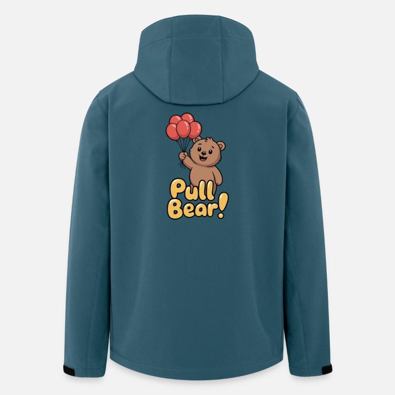 Bärenballons - Recycelte Männer Softshell-Jacke von Stanley/Stella - Dunkles Petrol