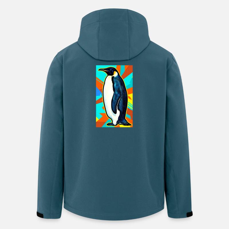 Pinguin - Recycelte Männer Softshell-Jacke von Stanley/Stella - Dunkles Petrol