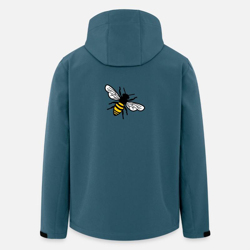 Biene - Recycelte Männer Softshell-Jacke von Stanley/Stella - Dunkles Petrol