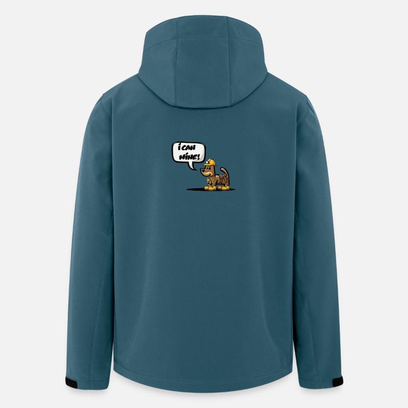 ICH KANN ABBAUEN! - Recycelte Männer Softshell-Jacke von Stanley/Stella - Dunkles Petrol