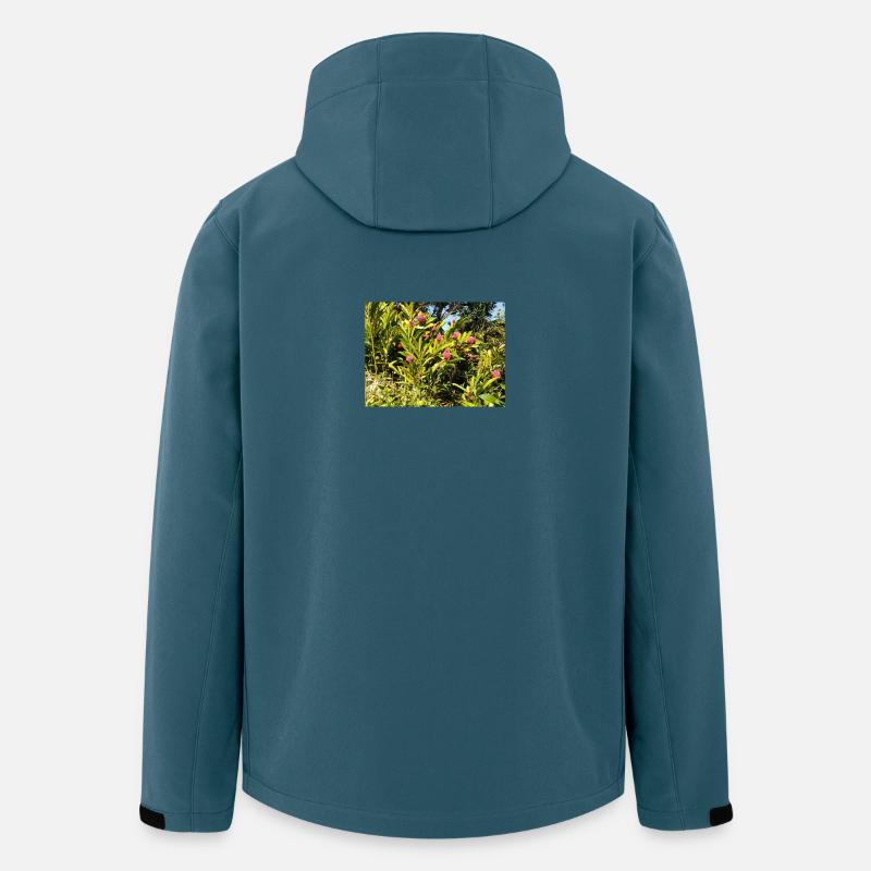 Design_floral - Recycelte Männer Softshell-Jacke von Stanley/Stella - Dunkles Petrol