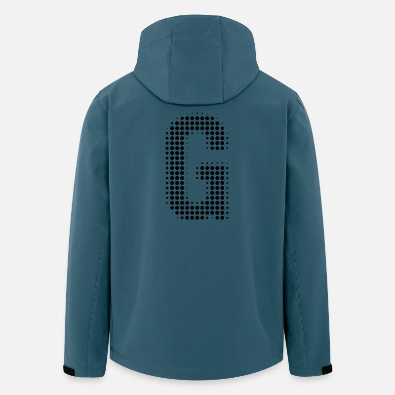 G letter initial letter dots gift - Men’s Recycled Softshell Jacket by Stanley/Stella - stargazer