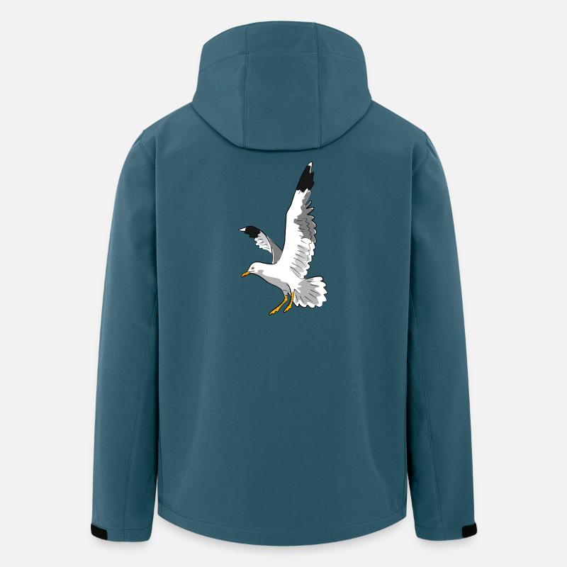 vogel möwe strand - Recycelte Männer Softshell-Jacke von Stanley/Stella - Dunkles Petrol
