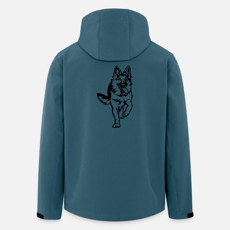 Deutscher Schäferhund - Recycelte Männer Softshell-Jacke von Stanley/Stella - Dunkles Petrol