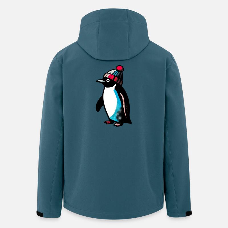 Pinguin - Recycelte Männer Softshell-Jacke von Stanley/Stella - Dunkles Petrol
