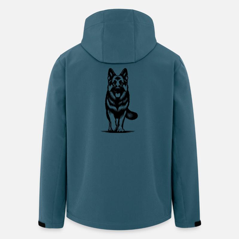 Deutscher Schäferhund - Recycelte Männer Softshell-Jacke von Stanley/Stella - Dunkles Petrol