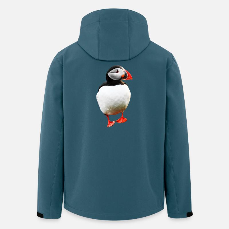 Puffin - Recycelte Männer Softshell-Jacke von Stanley/Stella - Dunkles Petrol