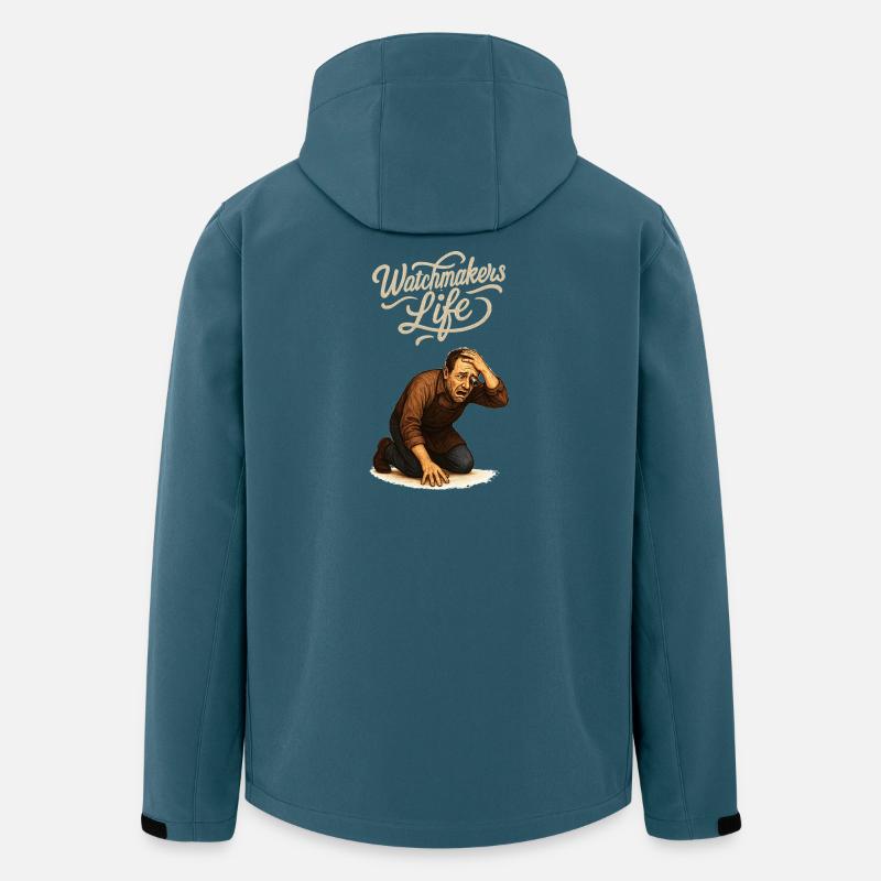 Watchmakers Life Illustration - Recycelte Männer Softshell-Jacke von Stanley/Stella - Dunkles Petrol