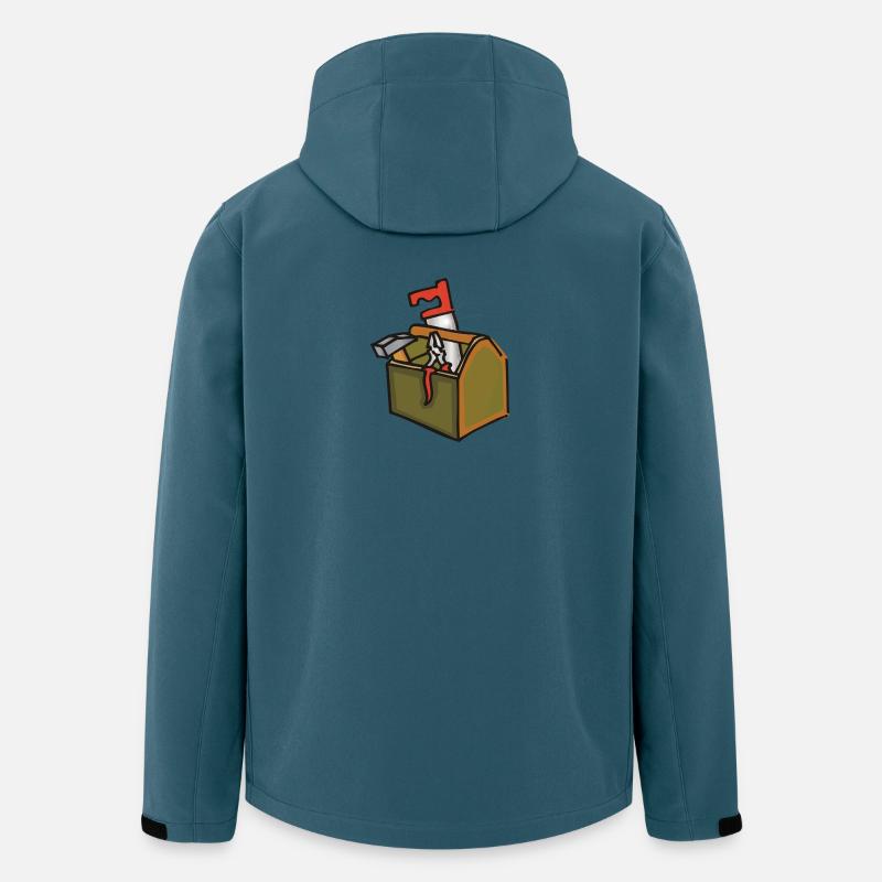 Werkzeugkiste - Recycelte Männer Softshell-Jacke von Stanley/Stella - Dunkles Petrol