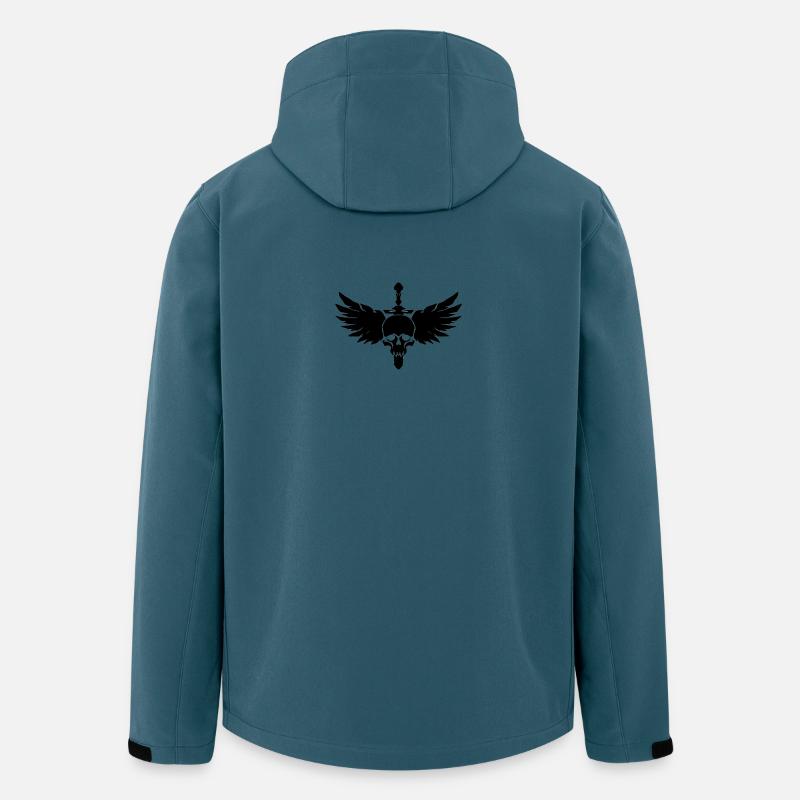 Schädel - Recycelte Männer Softshell-Jacke von Stanley/Stella - Dunkles Petrol