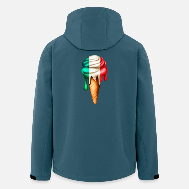 Italien Eiswaffel - Recycelte Männer Softshell-Jacke von Stanley/Stella - Dunkles Petrol