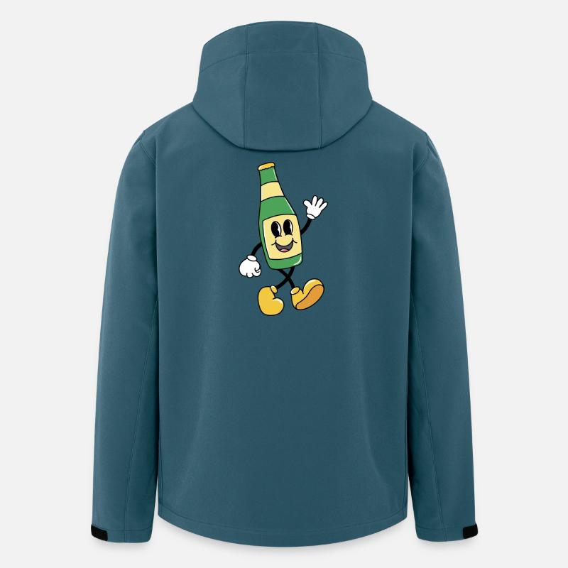 Bier - Recycelte Männer Softshell-Jacke von Stanley/Stella - Dunkles Petrol