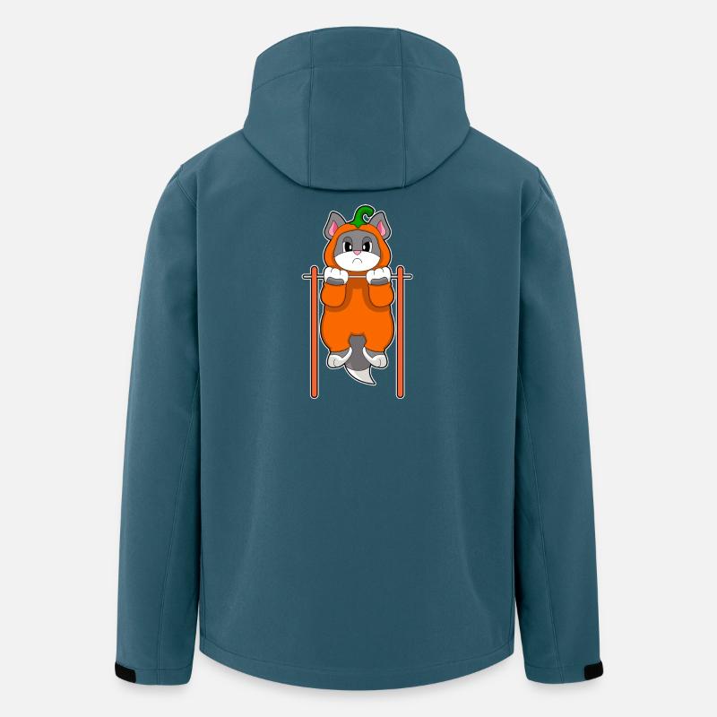 Chat Halloween Musculation - Veste softshell homme en polyester recyclé Stanley/Stella - bleu pétrole foncé