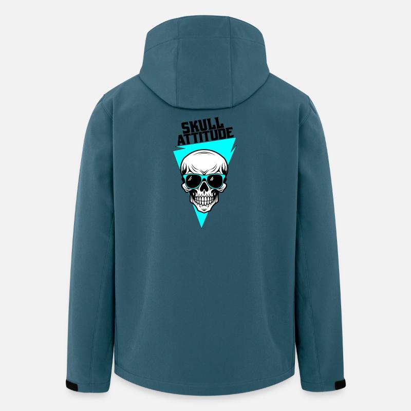Totenkopf mit Brille - Recycelte Männer Softshell-Jacke von Stanley/Stella - Dunkles Petrol