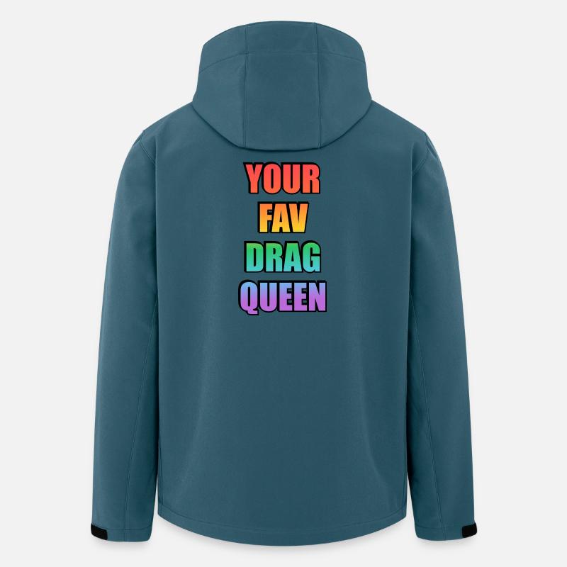 Dein Lieblings-Drag-Queen-Gradient - Recycelte Männer Softshell-Jacke von Stanley/Stella - Dunkles Petrol