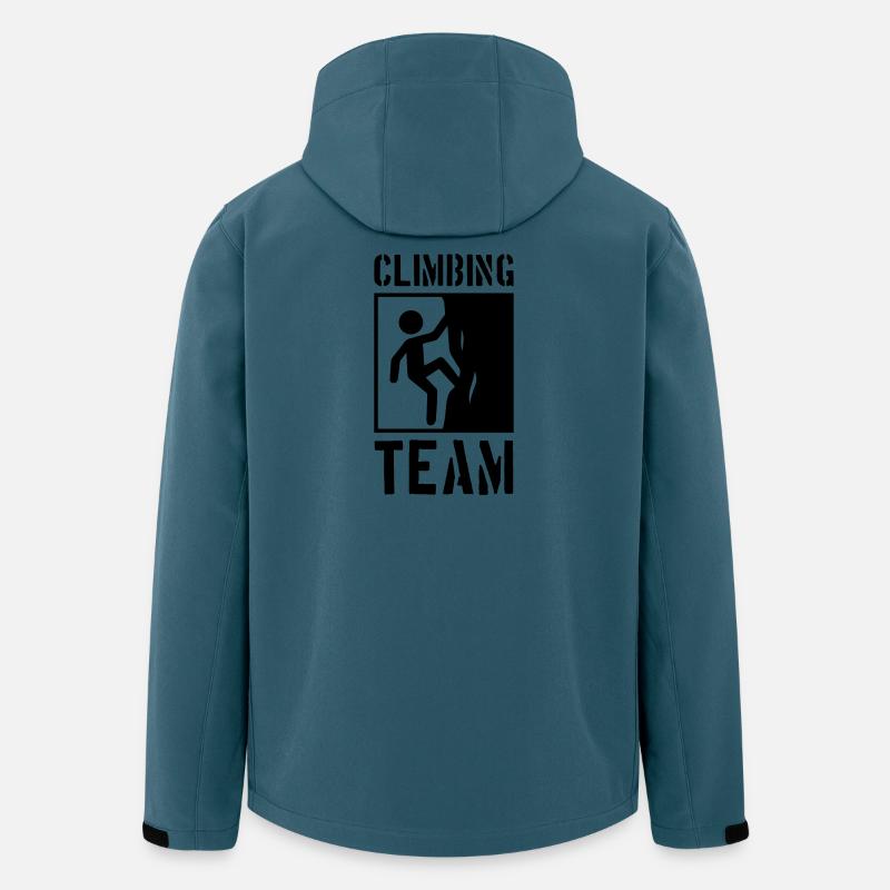 Climbing Team Berge Klettern - Recycelte Männer Softshell-Jacke von Stanley/Stella - Dunkles Petrol