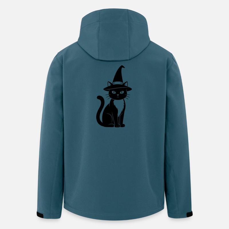 Hexenkatze - Recycelte Männer Softshell-Jacke von Stanley/Stella - Dunkles Petrol
