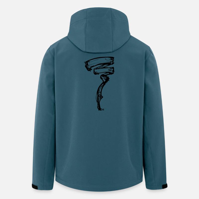 Energetischer Wind - Recycelte Männer Softshell-Jacke von Stanley/Stella - Dunkles Petrol