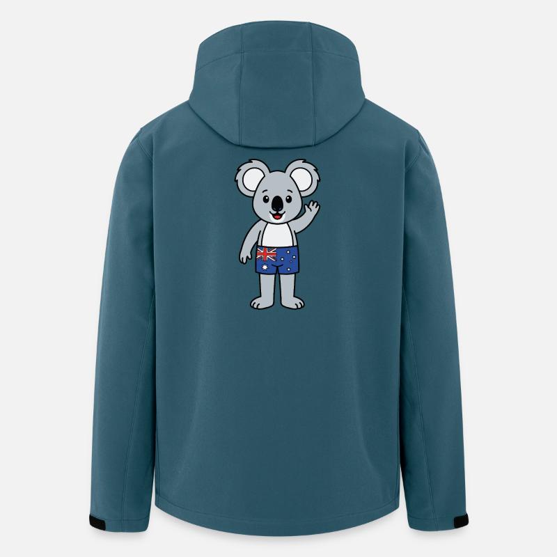 Australia Koala - Men’s Recycled Softshell Jacket by Stanley/Stella - stargazer