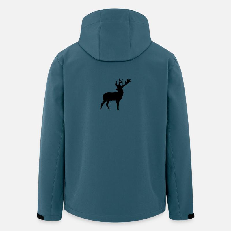 Hirsch - Recycelte Männer Softshell-Jacke von Stanley/Stella - Dunkles Petrol