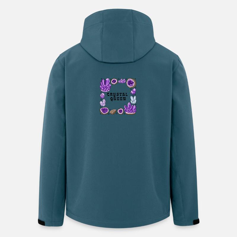 Amnetyst Kristallgeode Kreis - Recycelte Männer Softshell-Jacke von Stanley/Stella - Dunkles Petrol