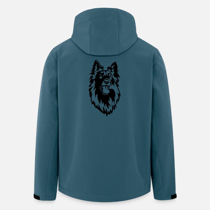 Groenendael Kopf - Recycelte Männer Softshell-Jacke von Stanley/Stella - Dunkles Petrol