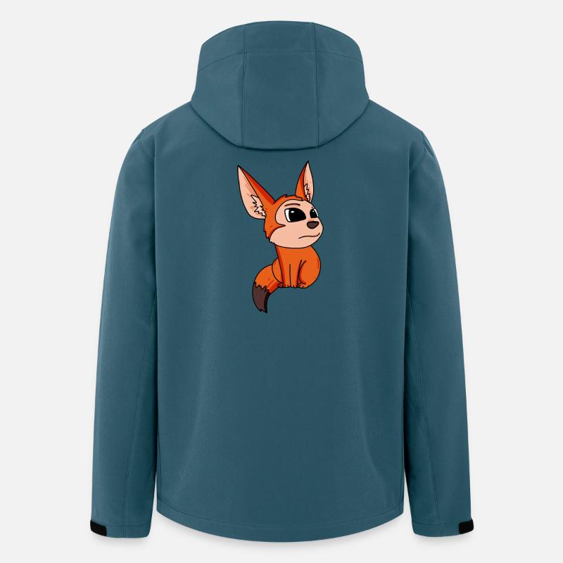 Fuchs Wüstenfuchs Tier Zootier - Recycelte Männer Softshell-Jacke von Stanley/Stella - Dunkles Petrol