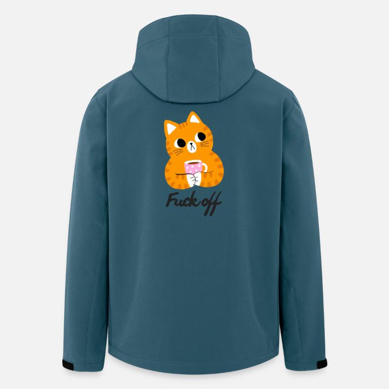 Genervte Katze - Recycelte Männer Softshell-Jacke von Stanley/Stella - Dunkles Petrol