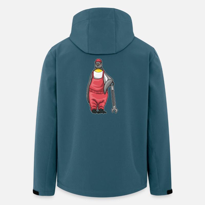 Clé mécanique Penguin - Veste softshell homme en polyester recyclé Stanley/Stella - bleu pétrole foncé