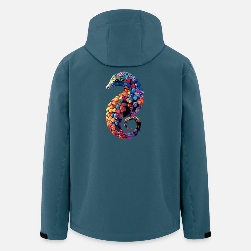 Pangolin Schuppentier Tannenzapfentier Pangoline - Recycelte Männer Softshell-Jacke von Stanley/Stella - Dunkles Petrol