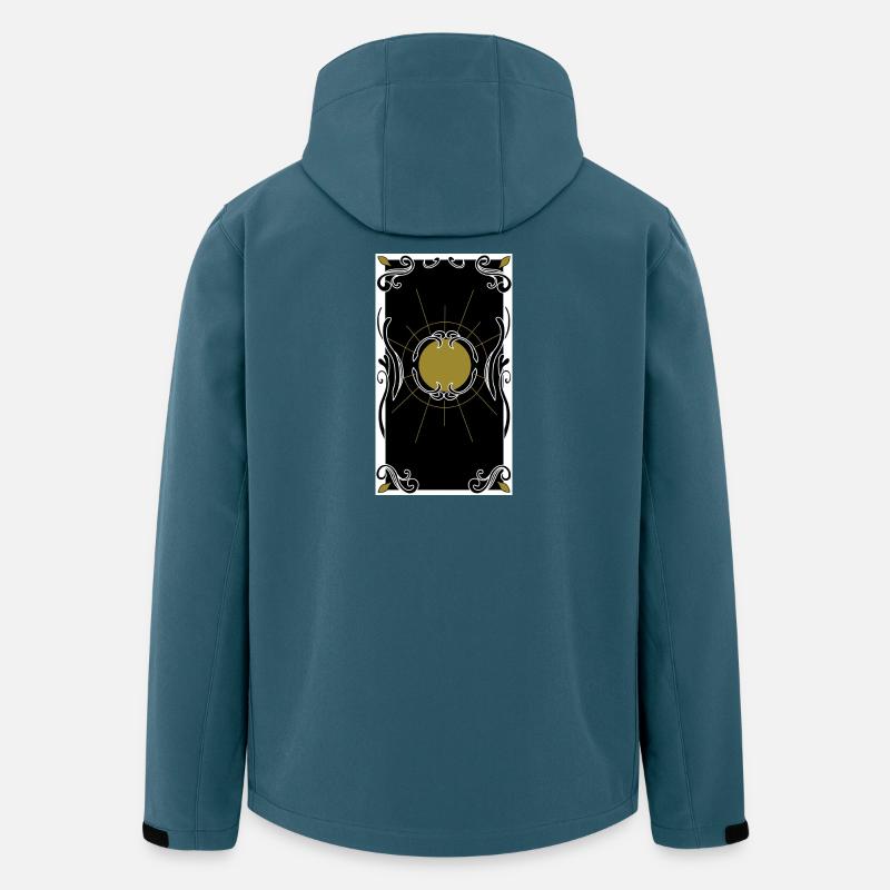 Tarotkartenrückseite - Recycelte Männer Softshell-Jacke von Stanley/Stella - Dunkles Petrol