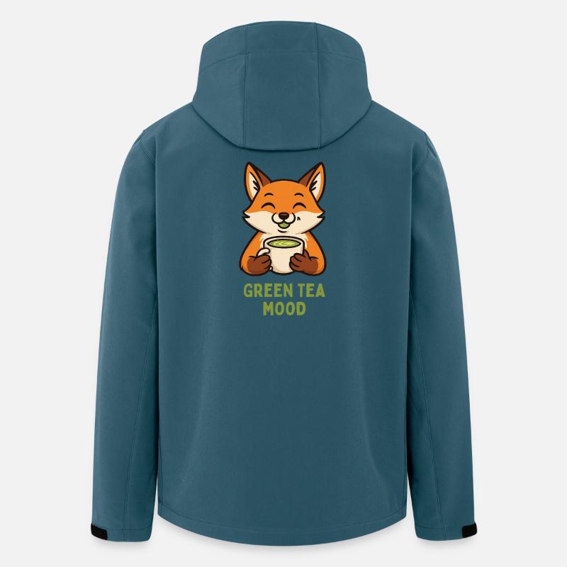 Fuchs Tee-Mood Grüner Tee - Recycelte Männer Softshell-Jacke von Stanley/Stella - Dunkles Petrol