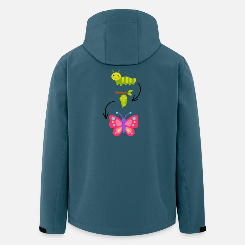 Walking Butterfly Magic - Men’s Recycled Softshell Jacket by Stanley/Stella - stargazer