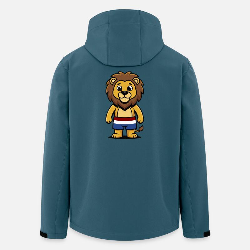 Holland Lion - Recycelte Männer Softshell-Jacke von Stanley/Stella - Dunkles Petrol