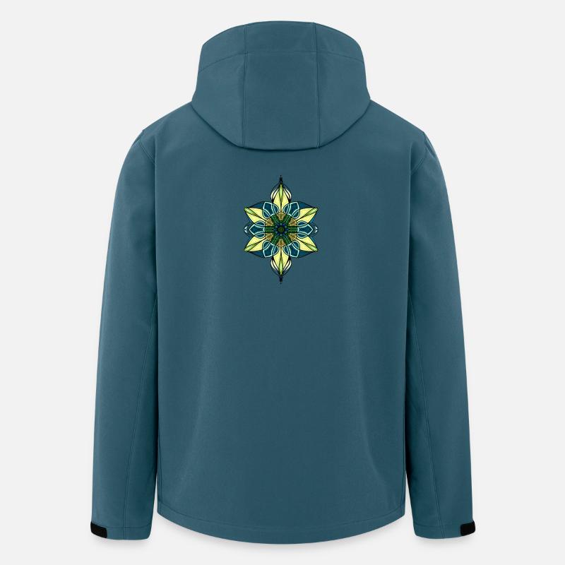 Ornament - Recycelte Männer Softshell-Jacke von Stanley/Stella - Dunkles Petrol
