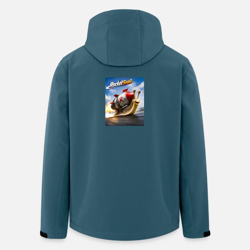 Rocket Snail Space Fast Adventure - Men’s Recycled Softshell Jacket by Stanley/Stella - stargazer