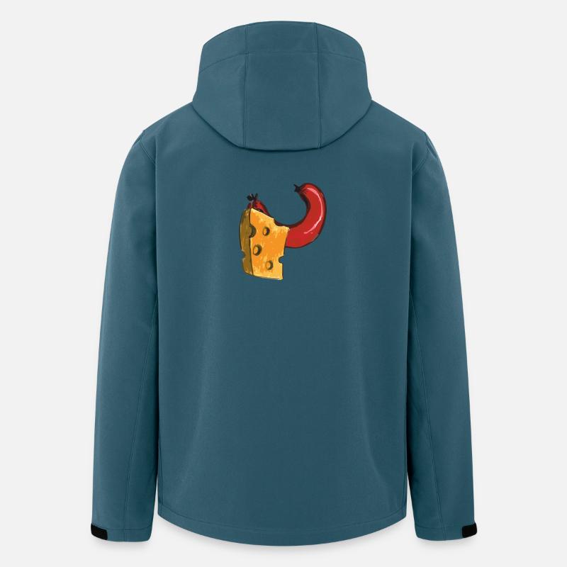 wurst und kaese - Recycelte Männer Softshell-Jacke von Stanley/Stella - Dunkles Petrol