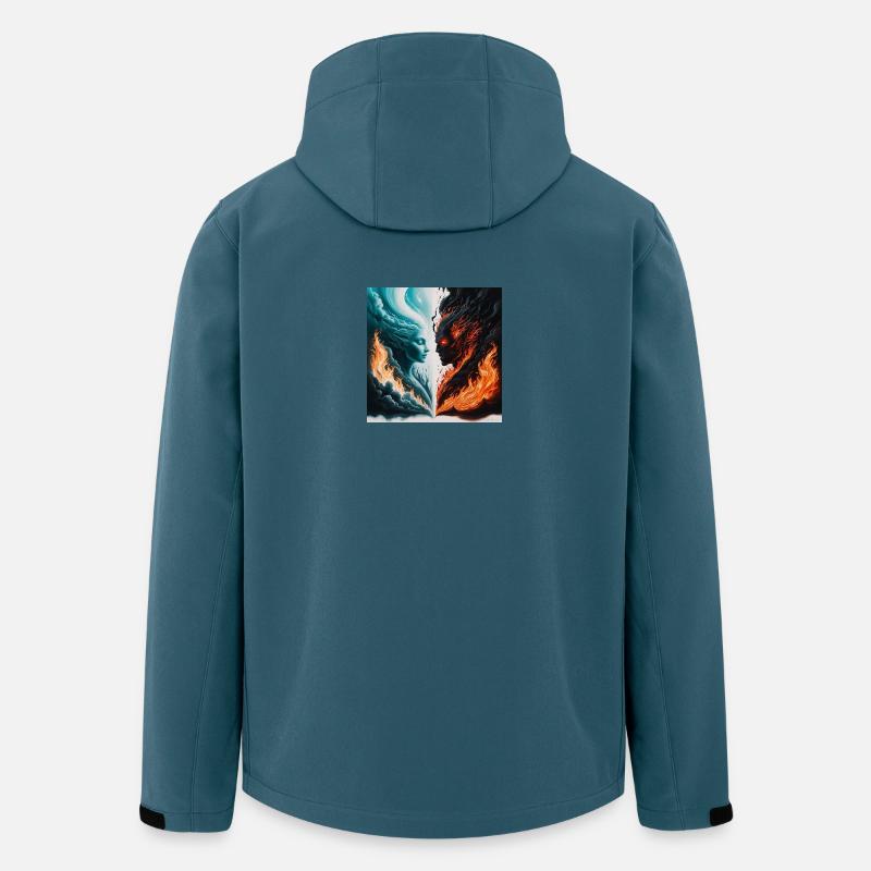 Dualer Feuer- und Wassergeist - Recycelte Männer Softshell-Jacke von Stanley/Stella - Dunkles Petrol