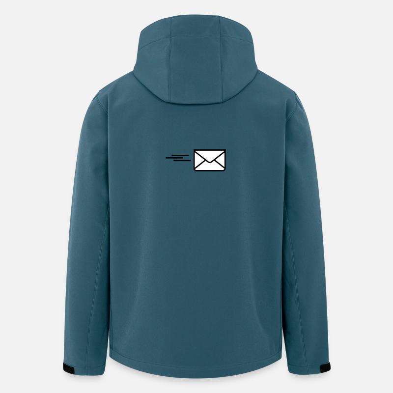 Senden Sie einen Logo-Brief - Recycelte Männer Softshell-Jacke von Stanley/Stella - Dunkles Petrol